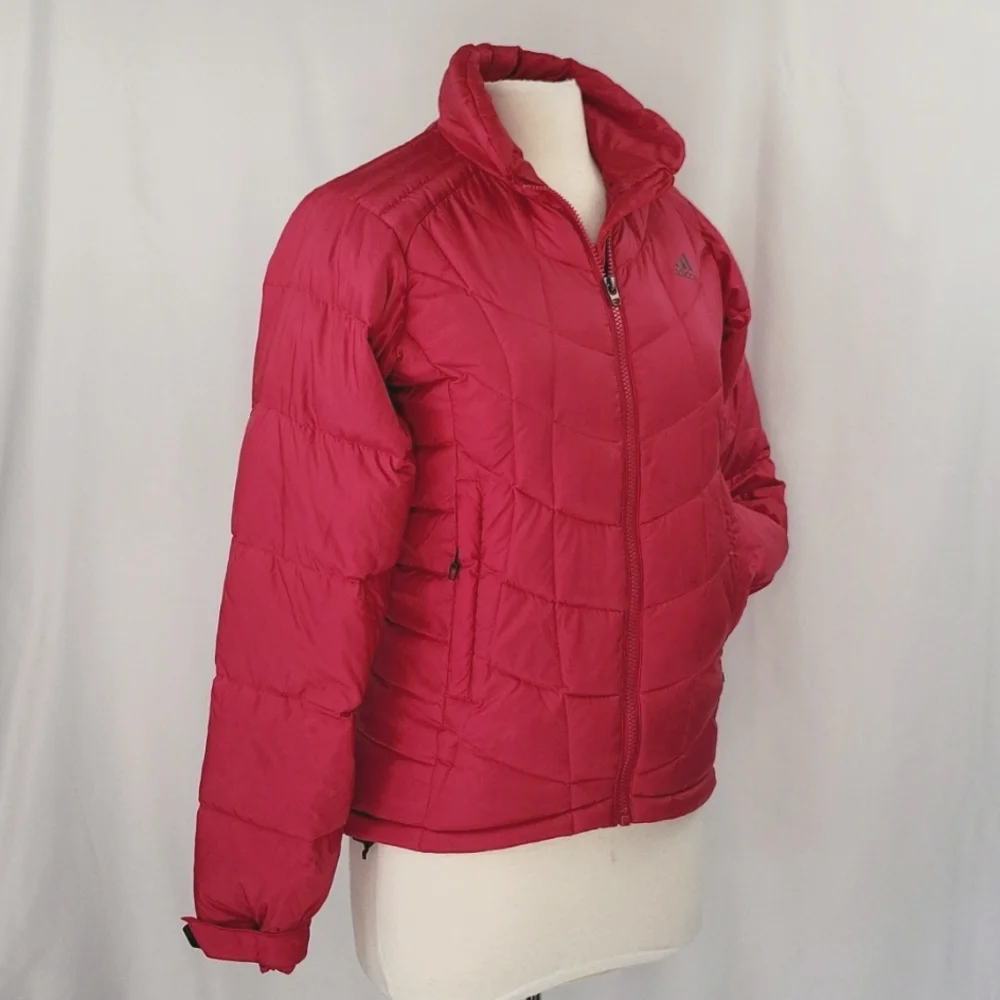 Adidas 600 Fill Down Filled Packable Coat Hot Pink Size XS